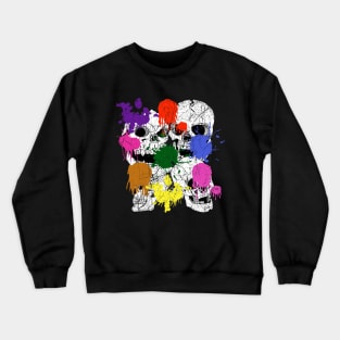 Grunge Skull Crewneck Sweatshirt